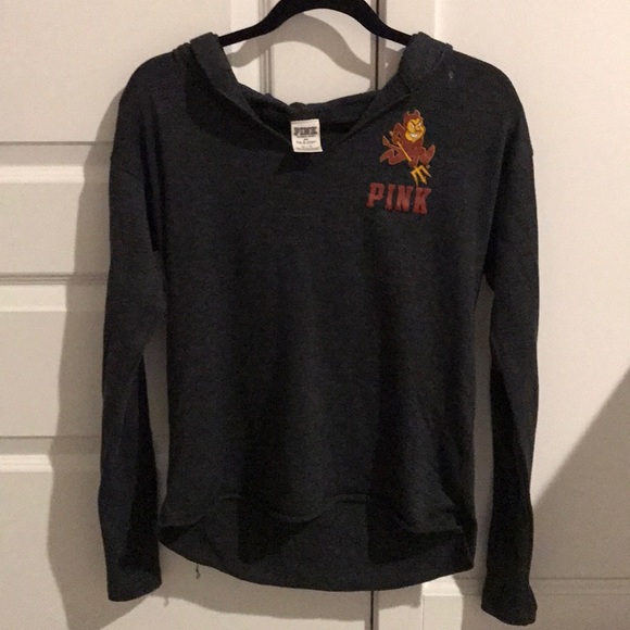 PINK Victoria's Secret Tops - PINK brand ASU gray hoodie